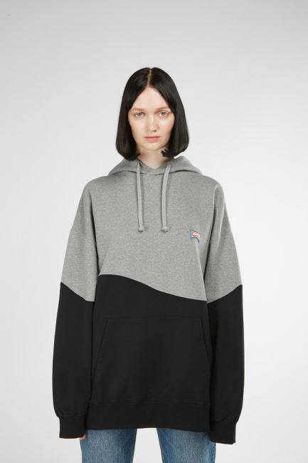 Hoodie Grey And Black Unisex Hoodie Camper New Arrivals