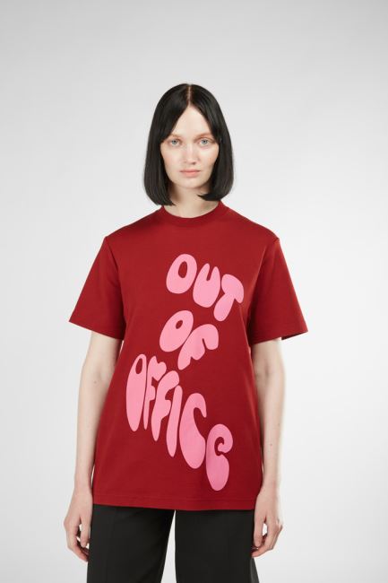 Design T-Shirt Burgundy And Pink Printed Unisex T-Shirt Camper