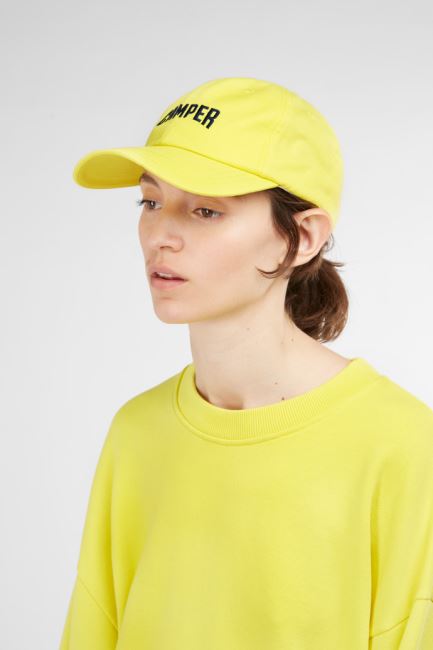 Cap Yellow Cap With Camper Logo
