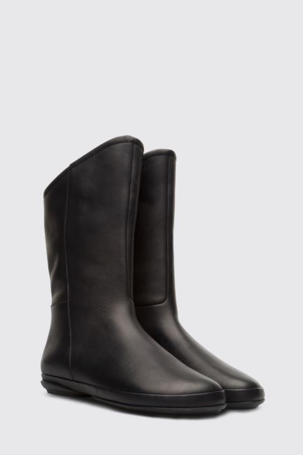 Camper Design Right Black Mid Boot For Women
