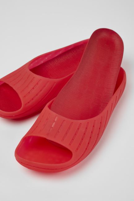 Camper Design Wabi Red Monomaterial Sandals For Women
