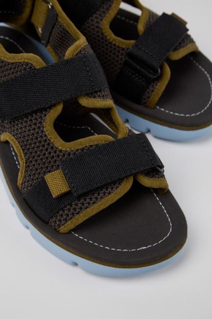 Camper Oruga Grey Green And Black Sandals For Women New Arrivals